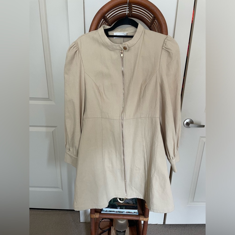 Hyacinth House Taupe Brighton Mini Dress